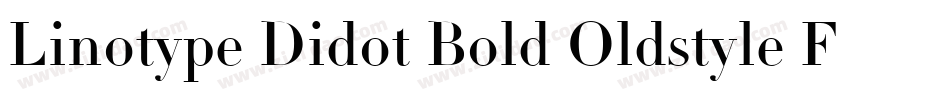 Linotype Didot Bold Oldstyle Figures字体转换